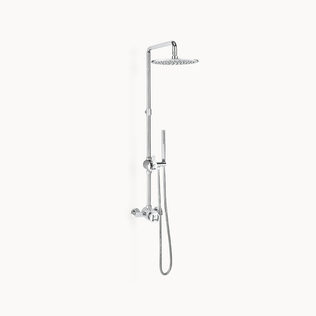 UNION Exposed Thermostatic Shower Trim with 10" Shower Head and Hand Shower