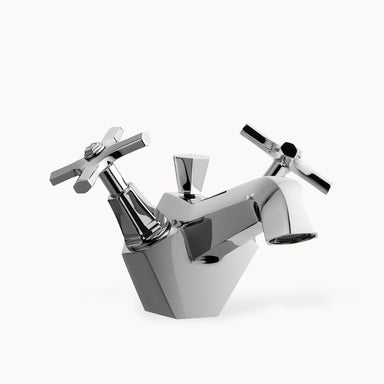 Waldorf Single Hole Bathroom Faucet with Cross Handles