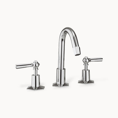 Waldorf Widespread Bathroom Faucet with Metal Lever Handles