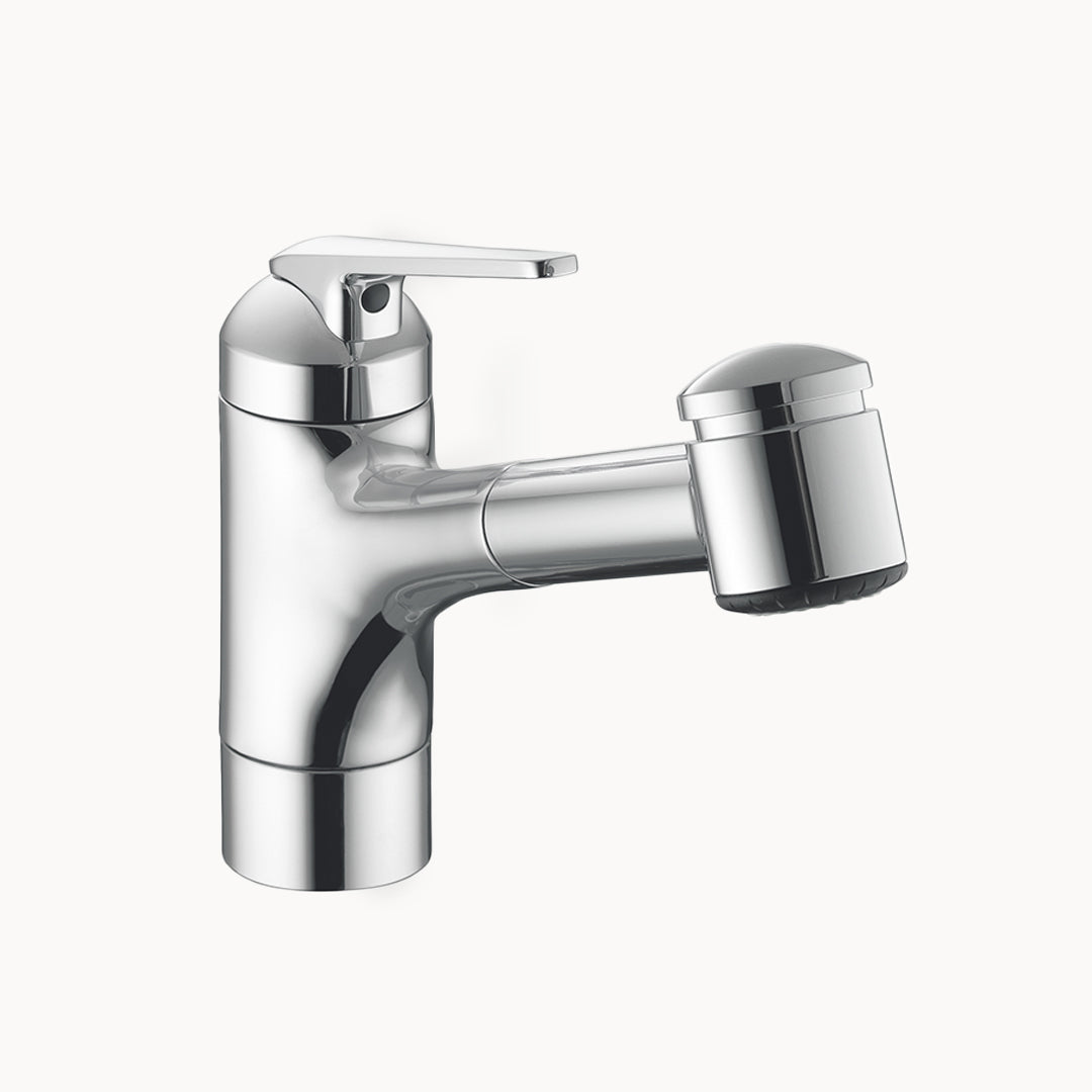KWC Domo Single Hole Kitchen Faucet with pull-out Spray - Top Lever