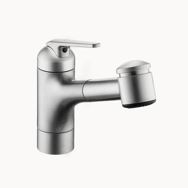 KWC Domo Single Hole Kitchen Faucet with pull-out Spray - Top Lever ...