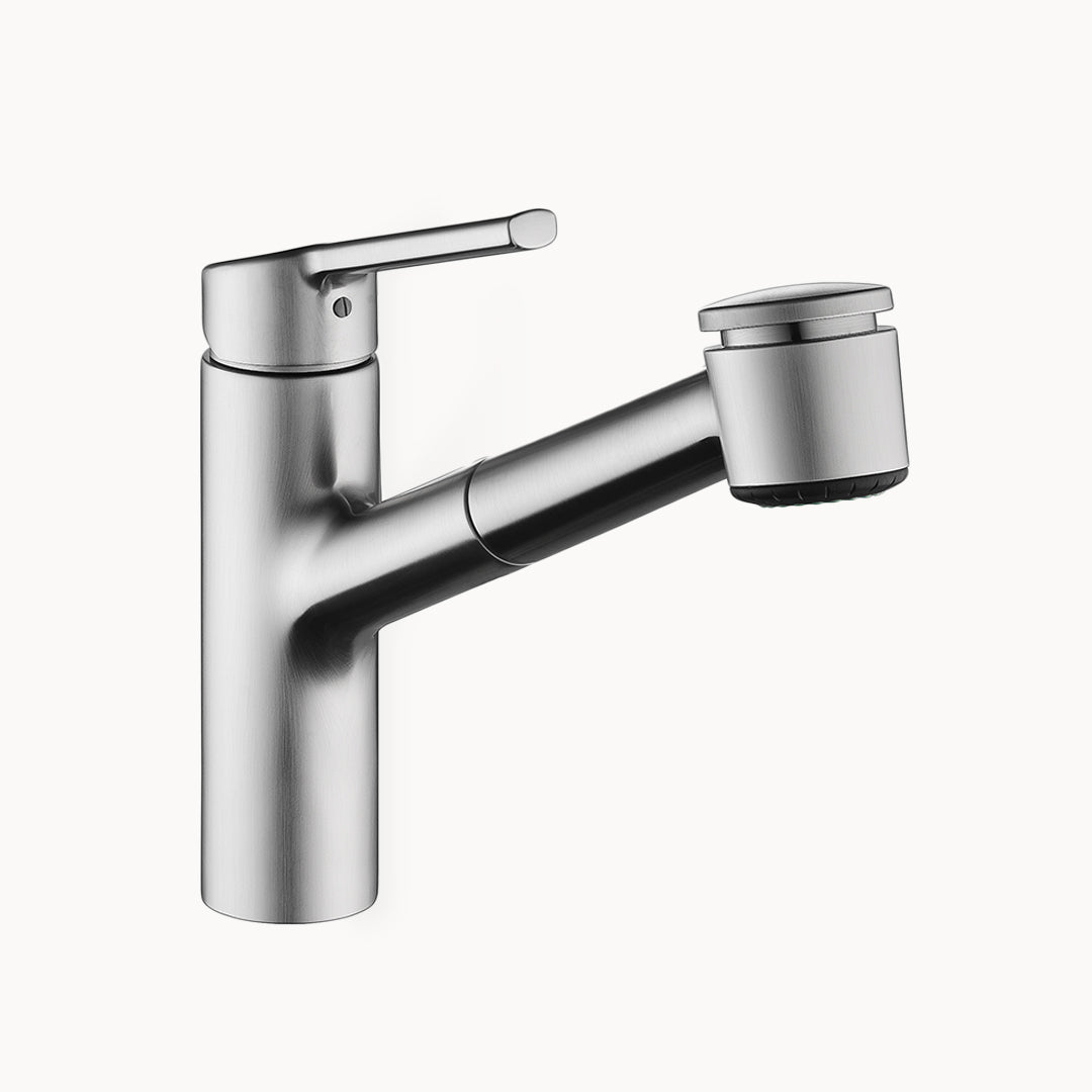 KWC Luna E Single Hole Kitchen Faucet with pull-out Spray - Top Lever