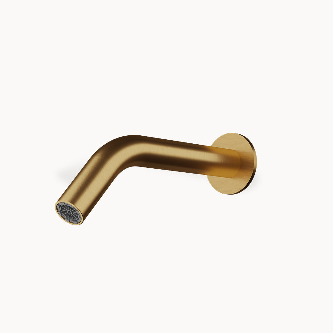 AC977 Stainless Steel Wall Tub Spout in Stainless Steel Matte Gold PVD