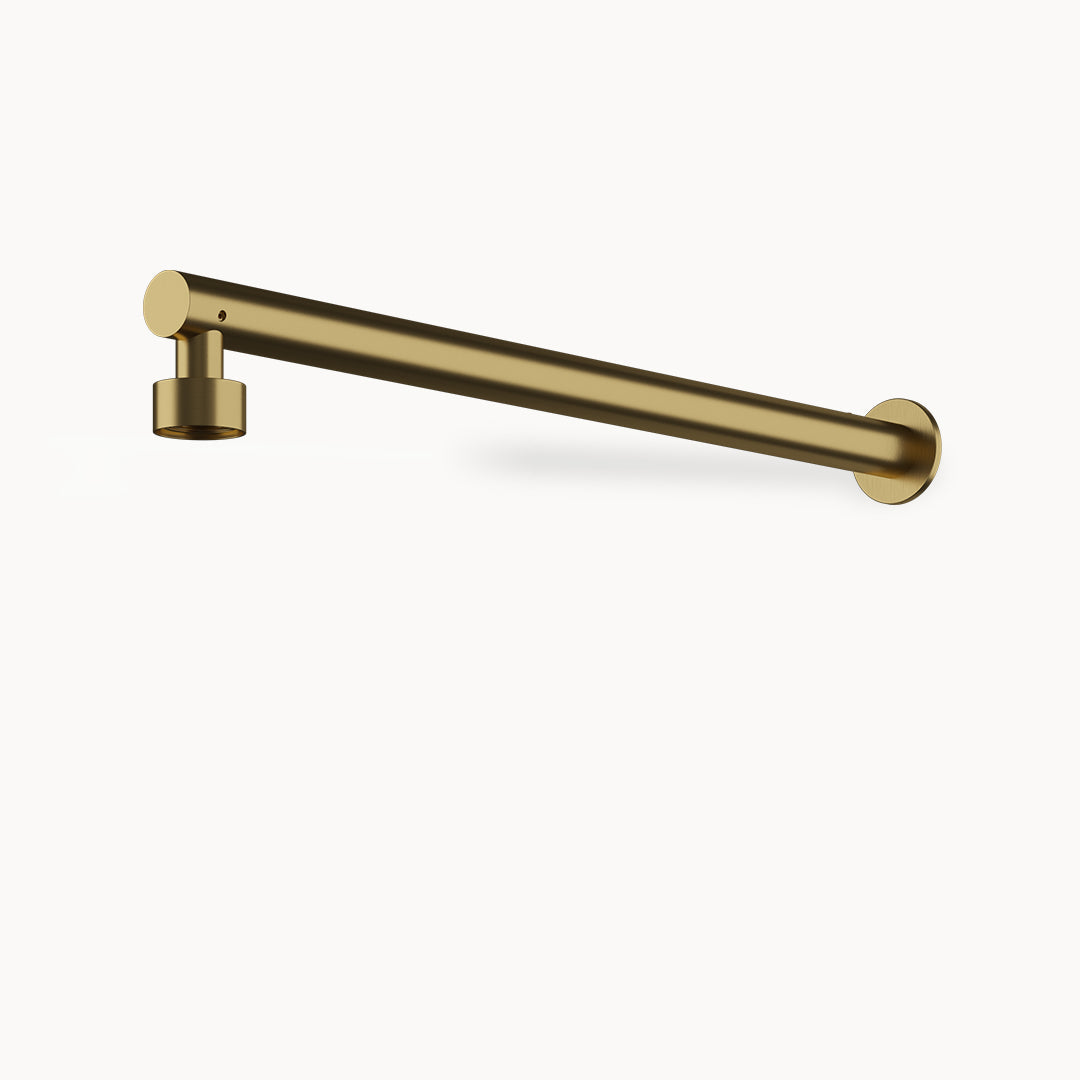 AC988 18" Stainless Steel Wall-mount Shower Arm and Flange in Stainless Steel Matte Gilded PVD