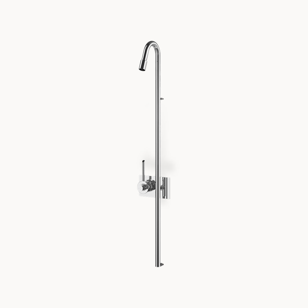 CB401 Outdoor Stainless Steel Wall-mount Thermostatic Shower – 1 Function in Stainless Steel Polished