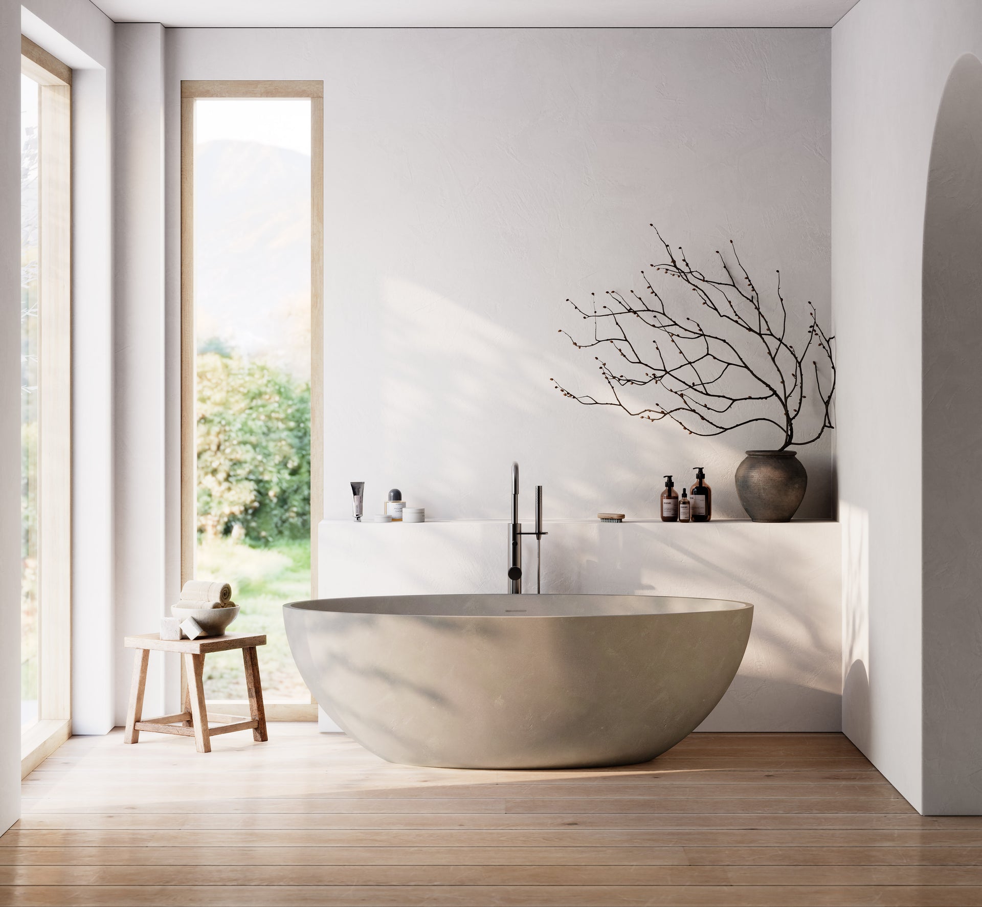 Natoma 66" Freestanding Bathtub