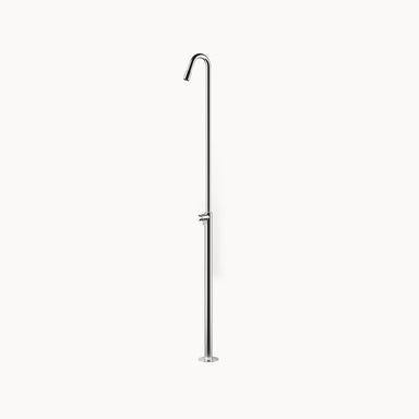 ER458 Outdoor Stainless Steel Floor-mount Thermostatic Shower – 1 Function in Stainless Steel Matte