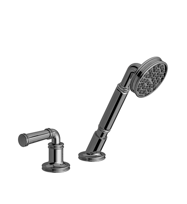 Classic Deck-mount Roman Diverter and Handshower Set