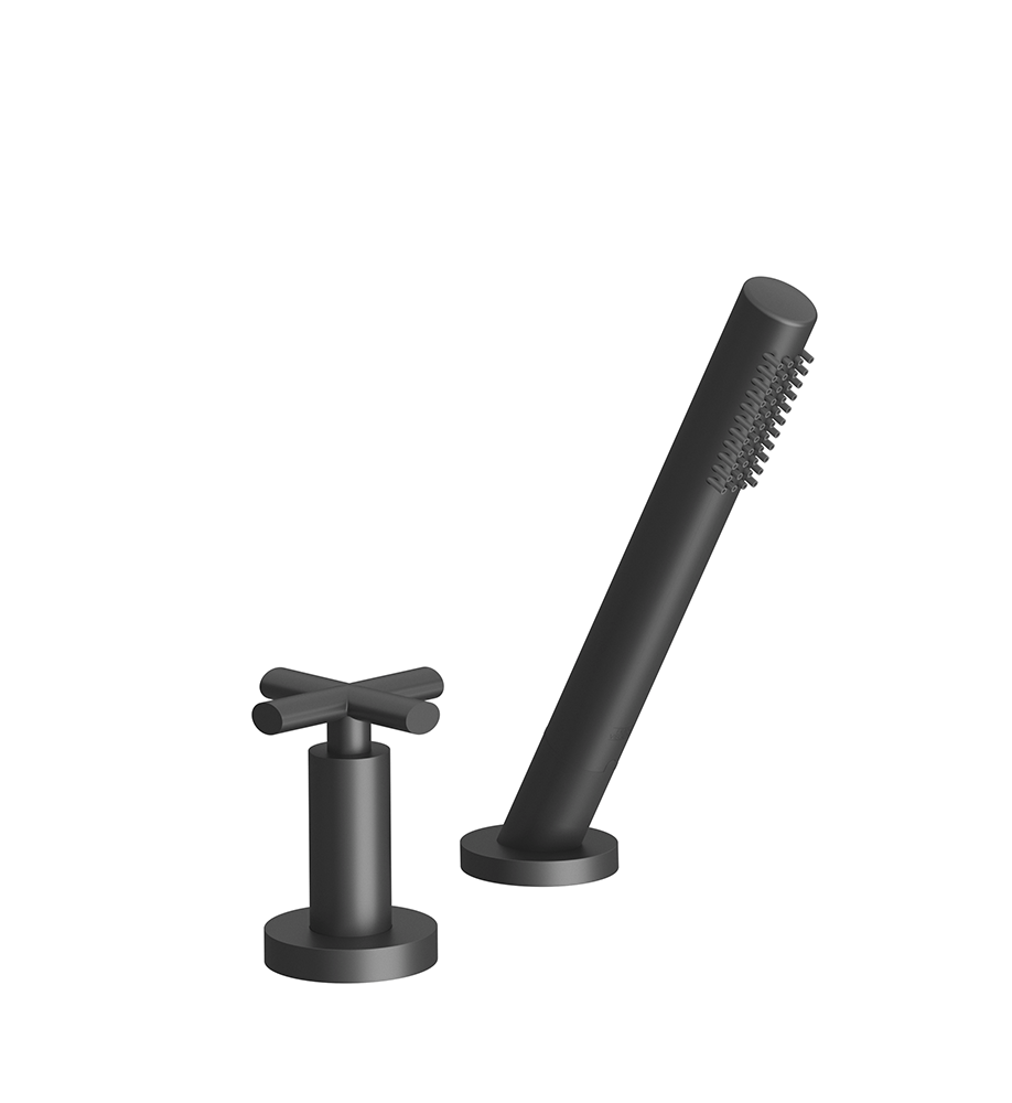 Nerea Deck-mount Roman Diverter and Handshower Set