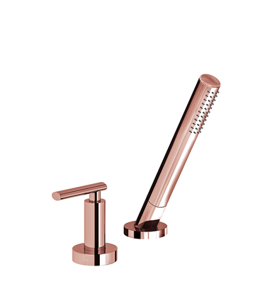 Nerea Deck-mount Roman Diverter and Handshower Set