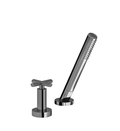 Nerea Deck-mount Roman Diverter and Handshower Set