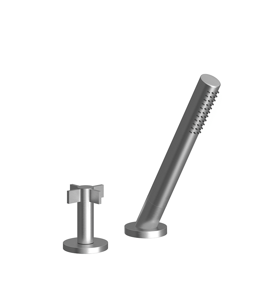 Lollipop Deck-mount Roman Diverter and Handshower Set