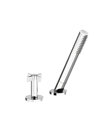 Lollipop Deck-mount Roman Diverter and Handshower Set