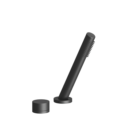 Nerea Deck-mount Roman Diverter and Handshower Set, Rings