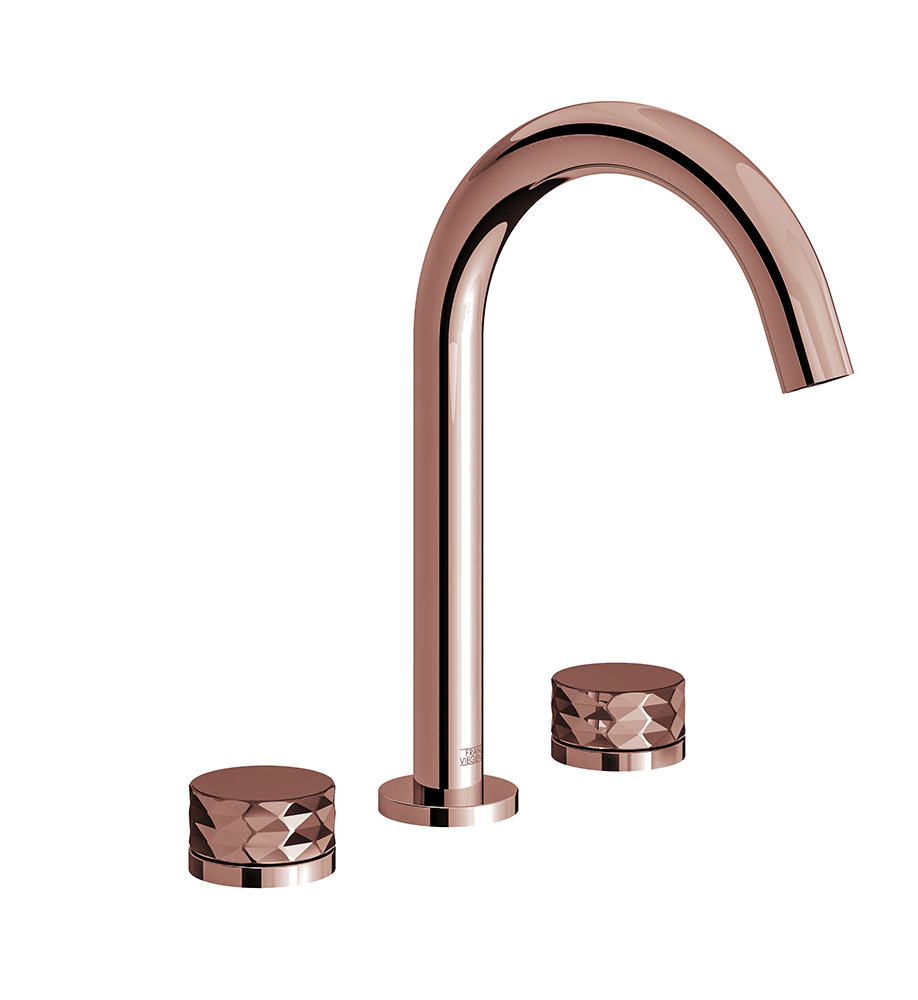 Nerea Widespread lavatory faucet with pop-up drain assembly - Diamond