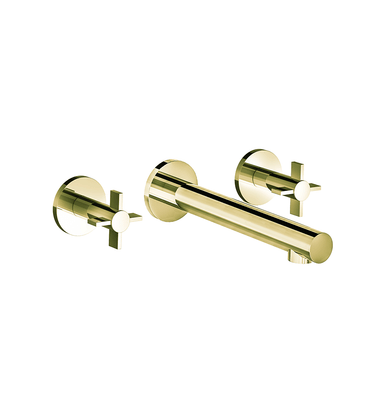 Lollipop Wall-mounted lavatory faucet - Vertical Lines - trim only