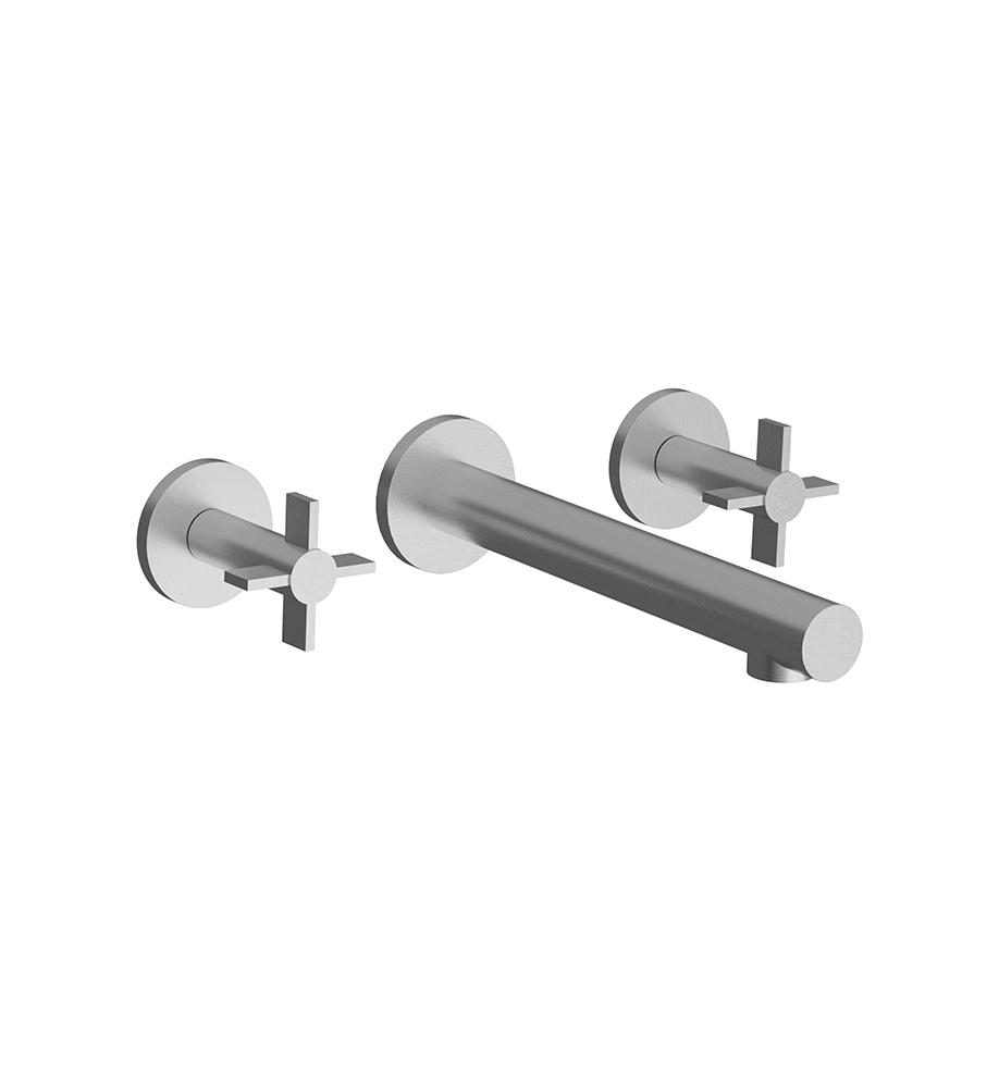 Lollipop Wall-mounted lavatory faucet - Vertical Lines - trim only
