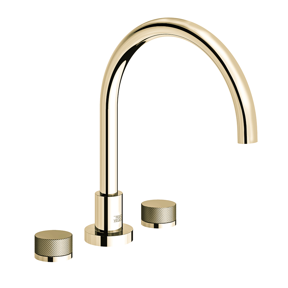 Nerea Deck mounted Roman bath faucet - Knurling