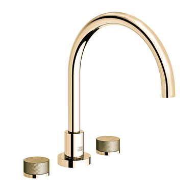 Nerea Deck mounted Roman bath faucet - Knurling