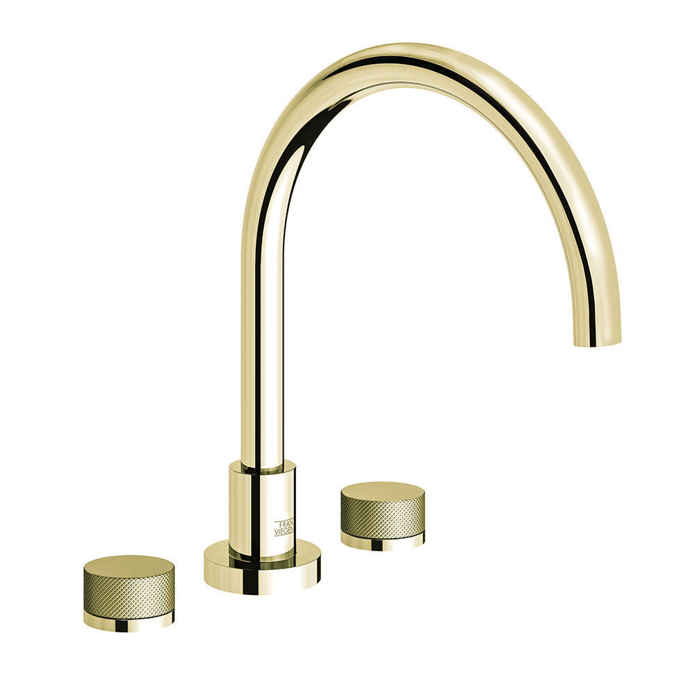 Nerea Deck mounted Roman bath faucet - Knurling