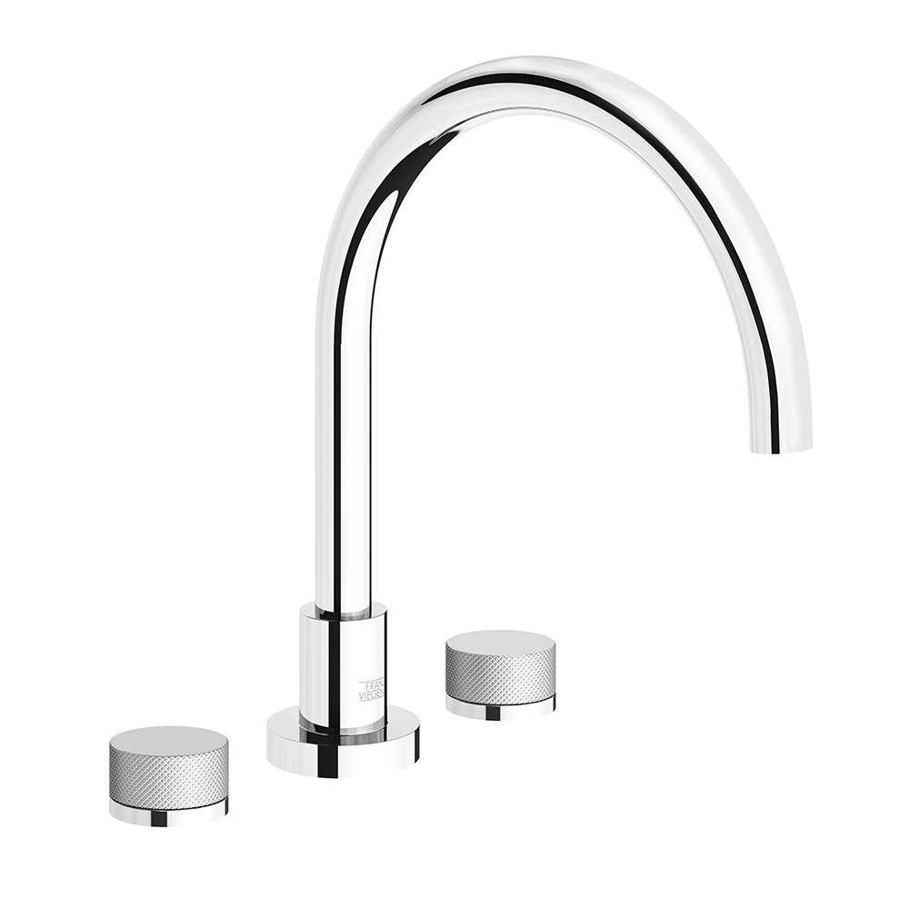 Nerea Deck mounted Roman bath faucet - Knurling