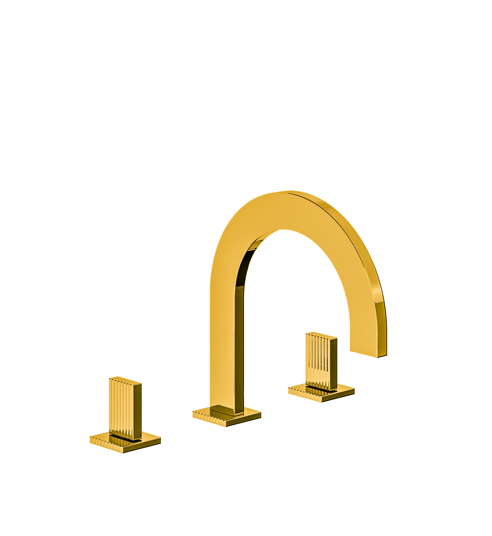Groovy Deck mounted Roman bath faucet 3/4" valves