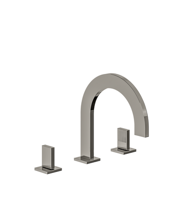 Groovy Deck mounted Roman bath faucet 3/4" valves