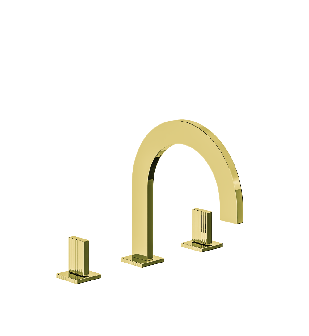 Groovy Deck mounted Roman bath faucet 3/4" valves
