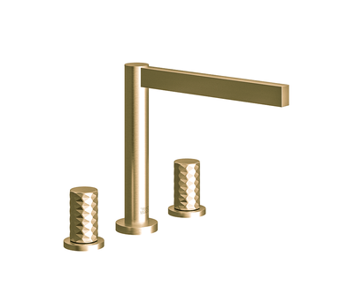 Lollipop Deck mounted Roman bath faucet 3/4" valves - Diamond