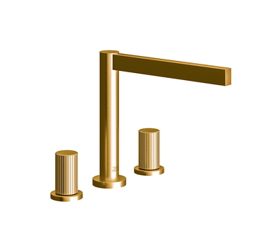 Lollipop Deck mounted Roman bath faucet 3/4" valves - Vertical Lines