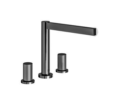 Lollipop Deck mounted Roman bath faucet 3/4" valves - Vertical Lines