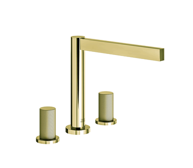 Lollipop Deck mounted Roman bath faucet 3/4" valves - Knurling