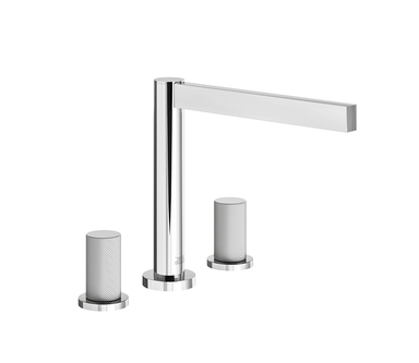 Lollipop Deck mounted Roman bath faucet 3/4" valves - Knurling