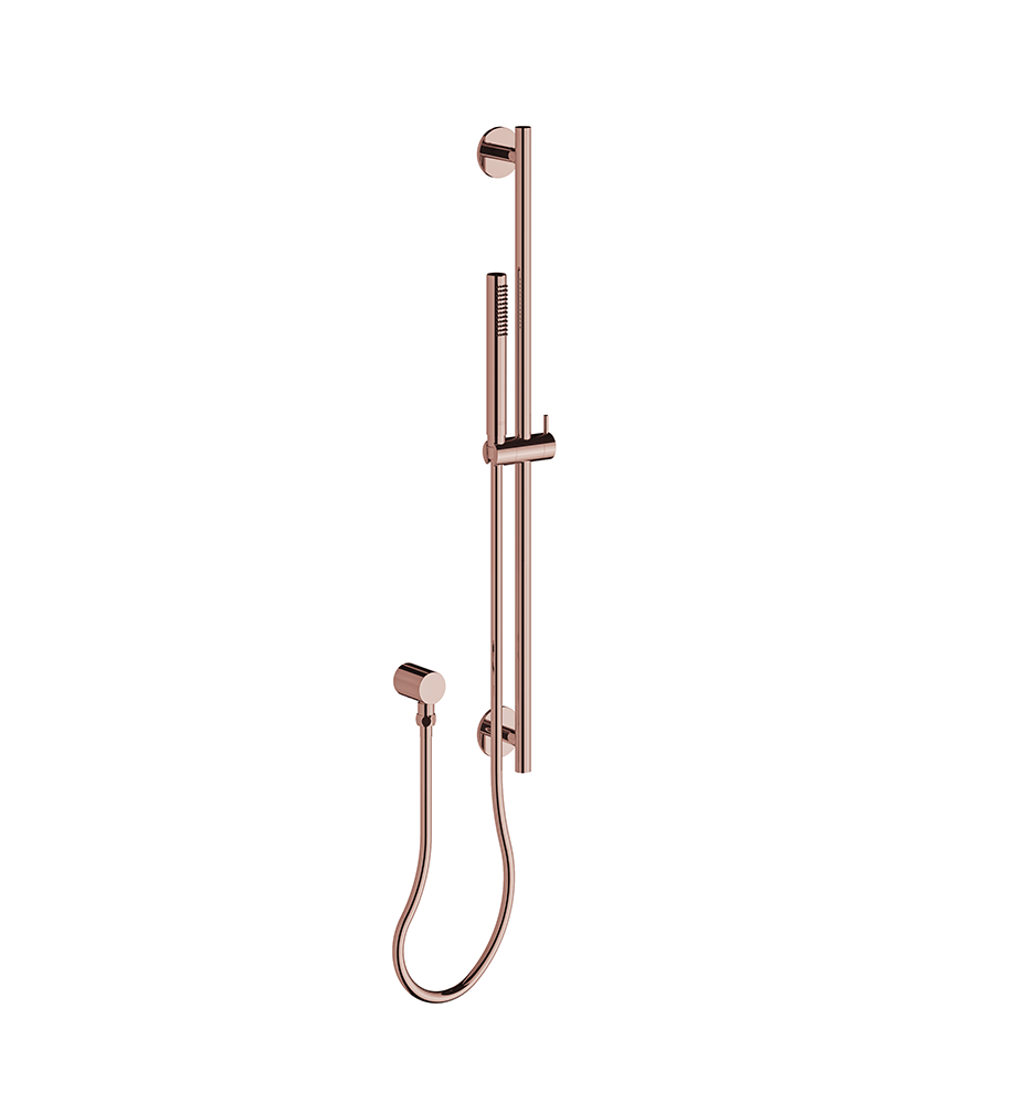 Techno Chic Slidebar handshower assembly with supply elbow - Vertical lines