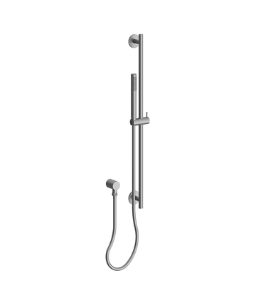 Techno Chic Slidebar handshower assembly with supply elbow - Vertical lines