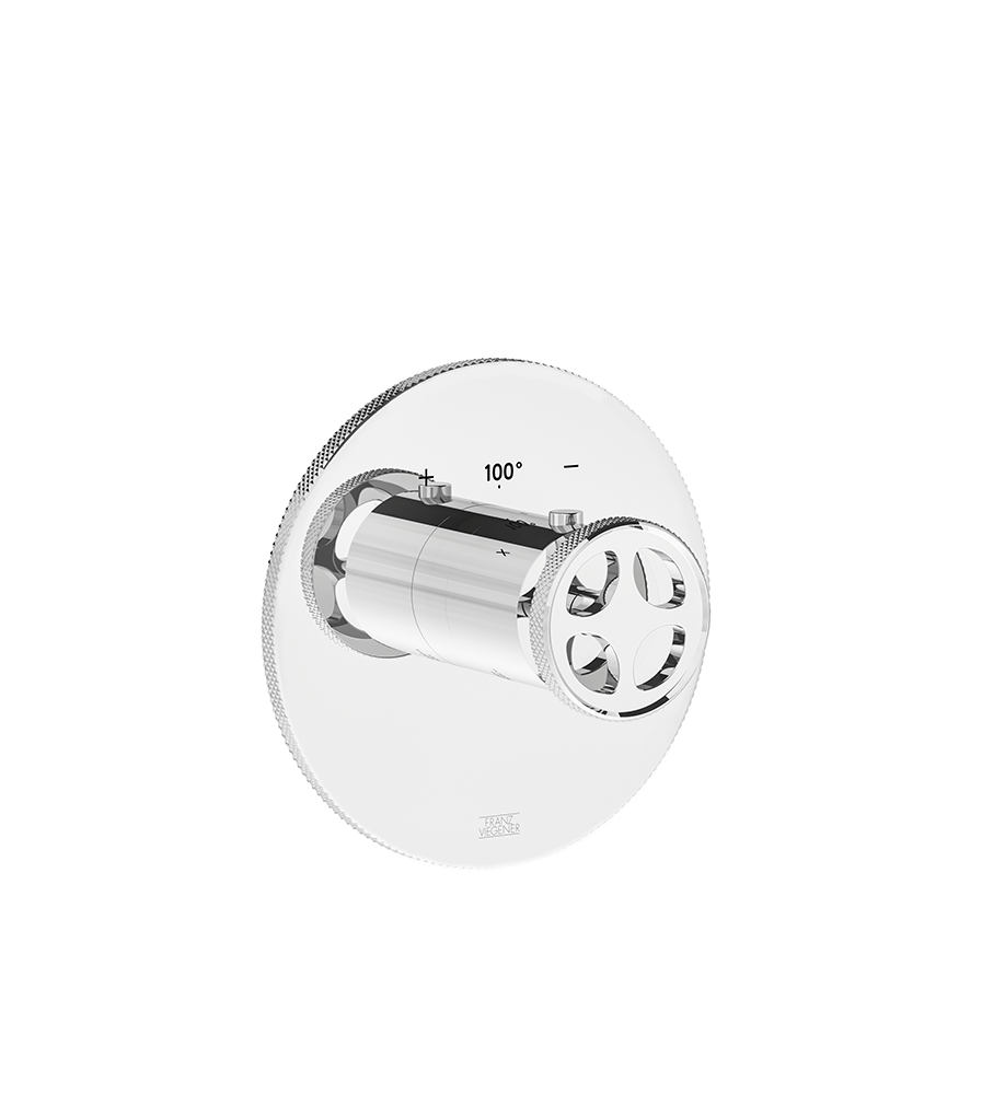 Techno Chic Thermostatic wall valve - trim only - Knurling