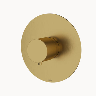 Minimal MB444N Stainless Steel Thermostatic Trim – 1 Function in Stainless Steel Matte Gilded PVD