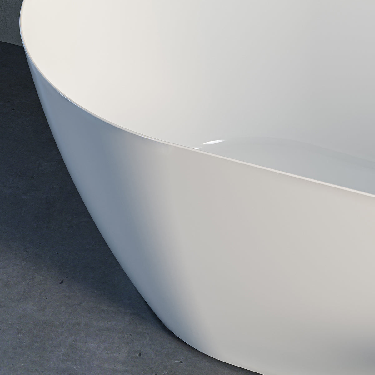 MPRO 66" Freestanding Bathtub with Integral Overflow