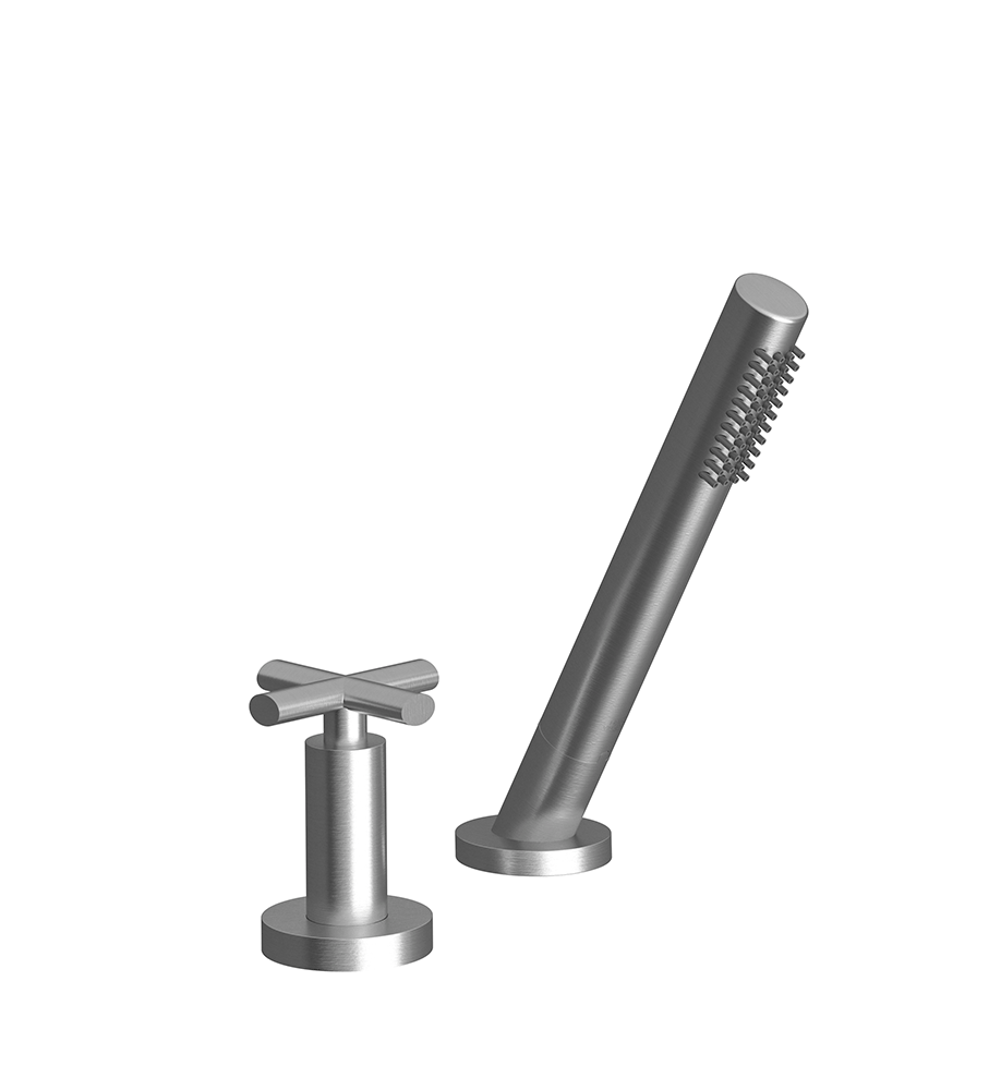 Nerea Deck-mount Roman Diverter and Handshower Set