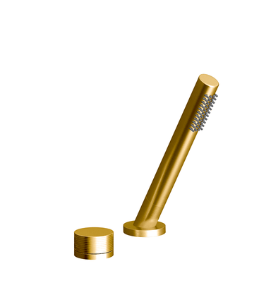 Nerea Deck-mount Roman Diverter and Handshower Set, Rings