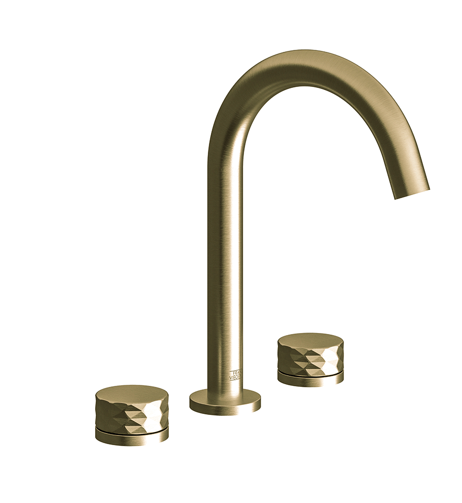 Nerea Widespread lavatory faucet with pop-up drain assembly - Diamond