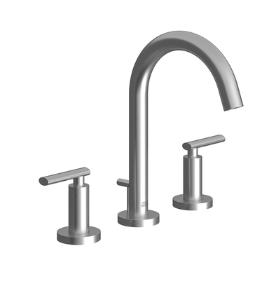 Nerea Widespread lavatory faucet with pop-up drain assembly