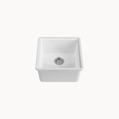 17" Normandy Single Bowl Undermount Square Sink
