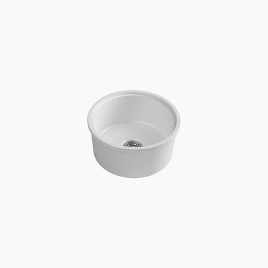 18" Normandy Single Bowl Undermount Round Sink