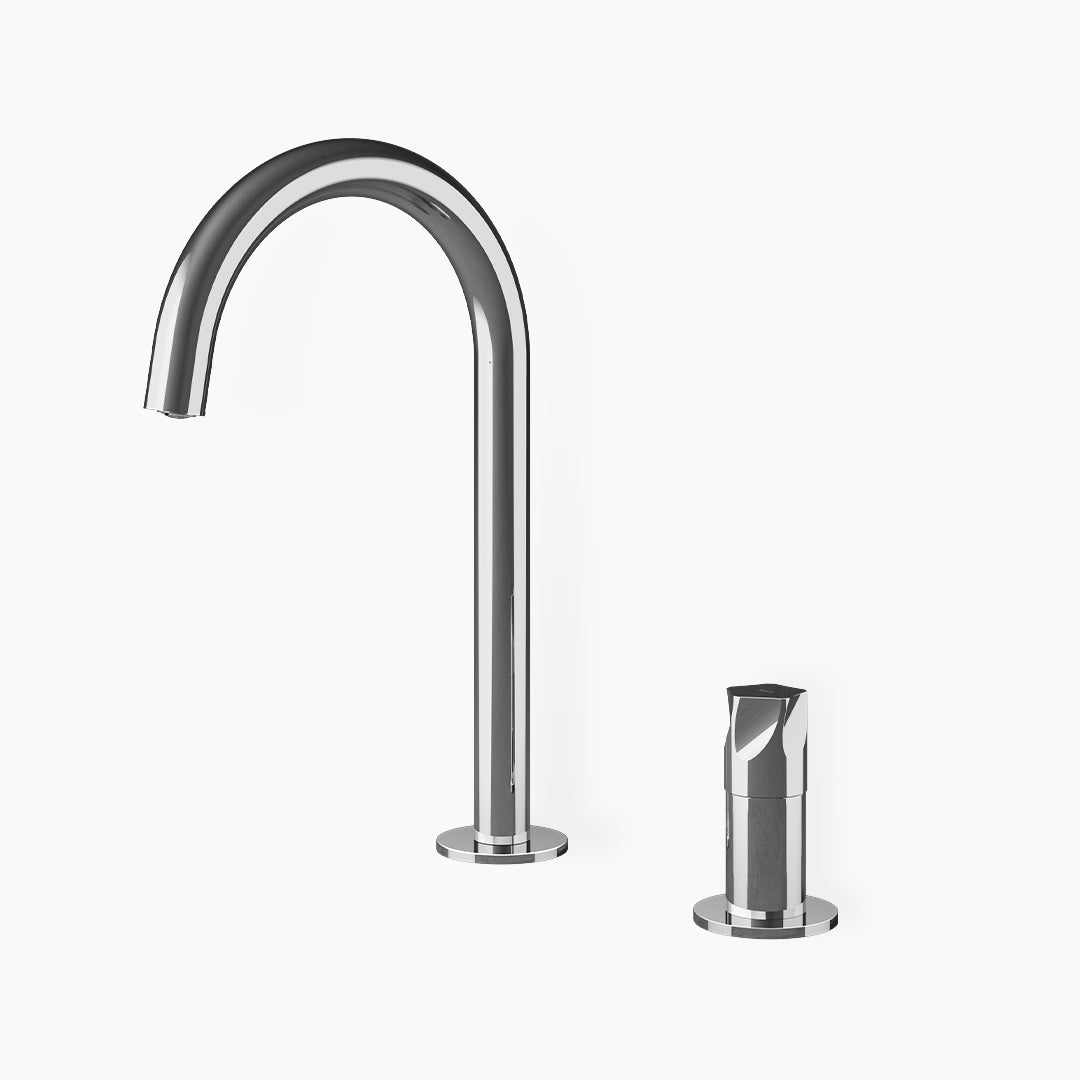 Penta PE262 Two-hole Stainless Steel Basin Faucet in Stainless Steel Polished