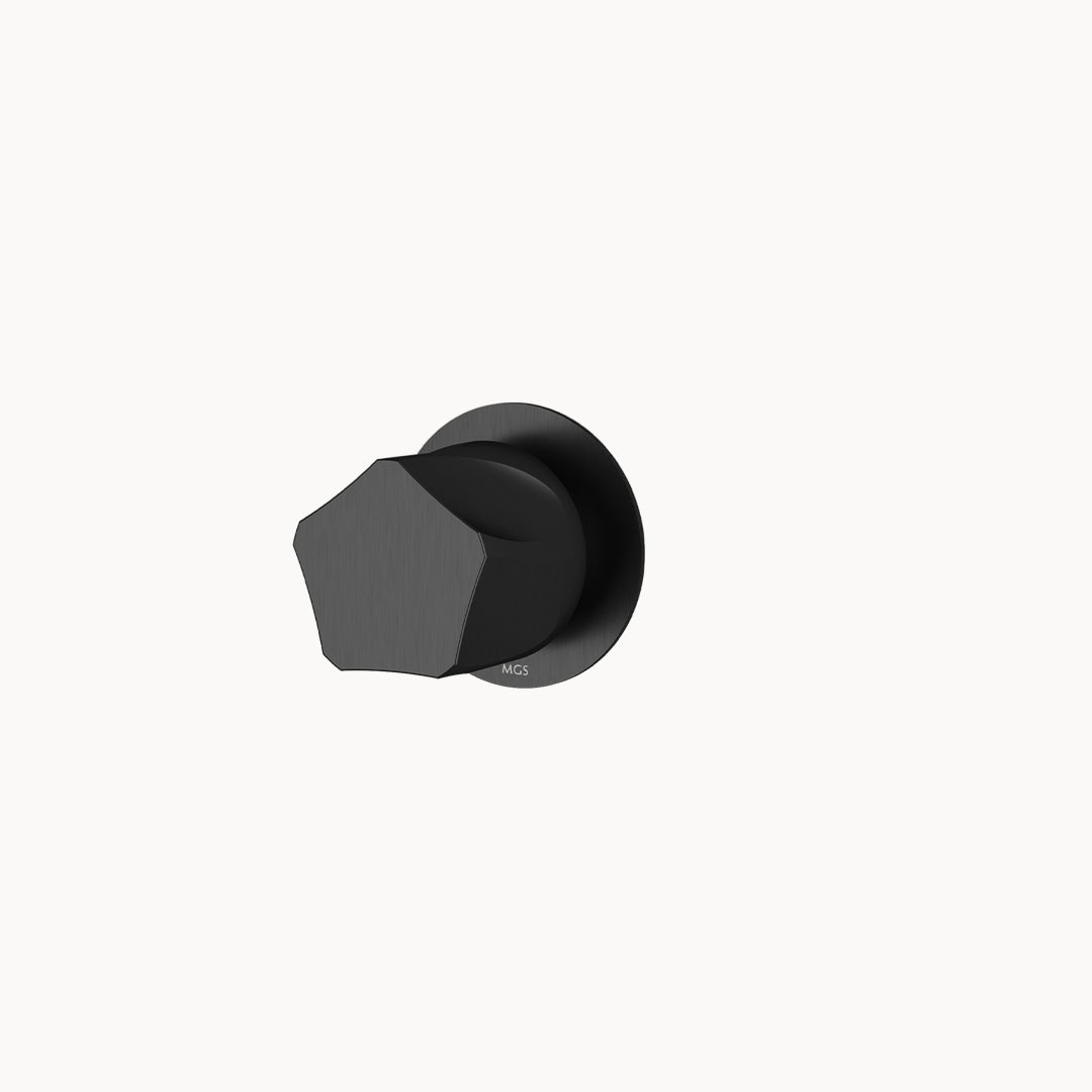 Penta PE446 Stainless Steel Volume Control Trim – 1 Function in Stainless Steel Matte Black PVD