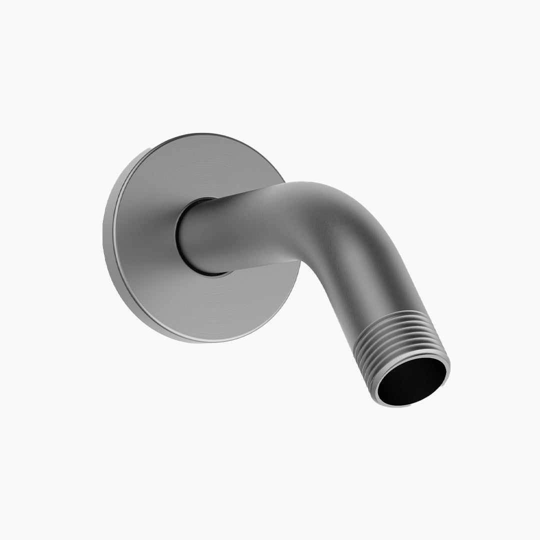 S-curve Shower Arm Brushed Nickel 8 Inch S-Shape Curved Shower Arm