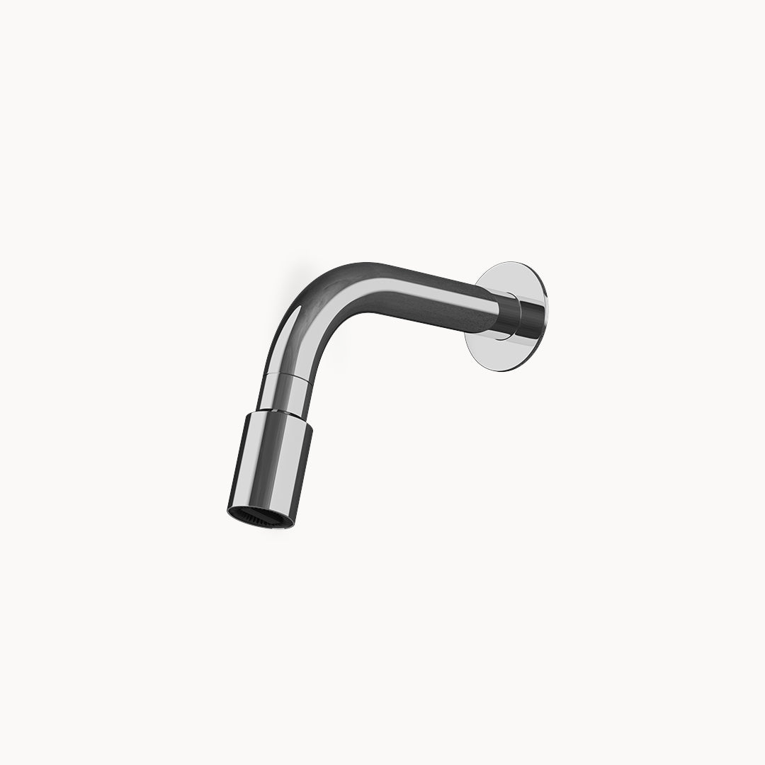 SO600 Stainless Steel Shower Head with Arm and Flange in Stainless Steel Polished