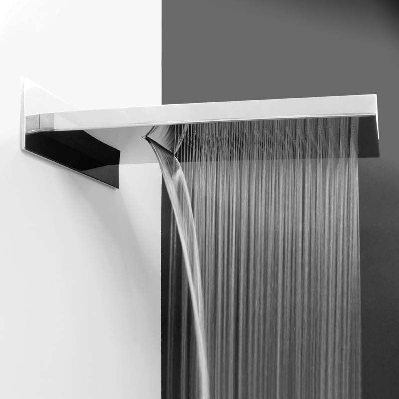 SO604 Stainless Steel Wall-mount Rain Waterfall Shower Head