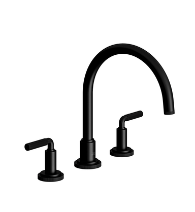 Techno Chic Deck mounted Roman bath faucet 3/4" valves - Vertical Lines Lever